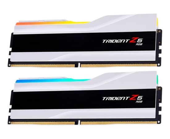 G.Skill DDR5 - 48GB - 8400 - CL - 40 (2x 24 GB) dual kit, RAM (white, F5-8400J4052G24GX2-TZ5RW, Trident Z5 RGB, INTEL XMP)