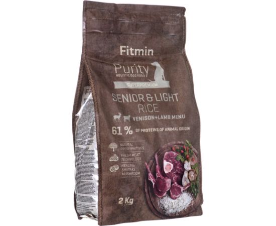 Fitmin Purity dog Rice Senior & Light Venison & Lamb 2 kg