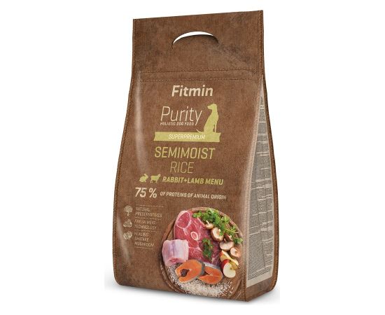 FITMIN PURITY RICE SEMIMOIST RABBIT&LAMB 0.8kg 4 kg Adult Rabbit, Rice