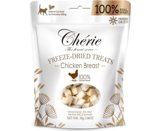 CHERIE Freeze-dried chicken fillet pieces - cat treats - 30g