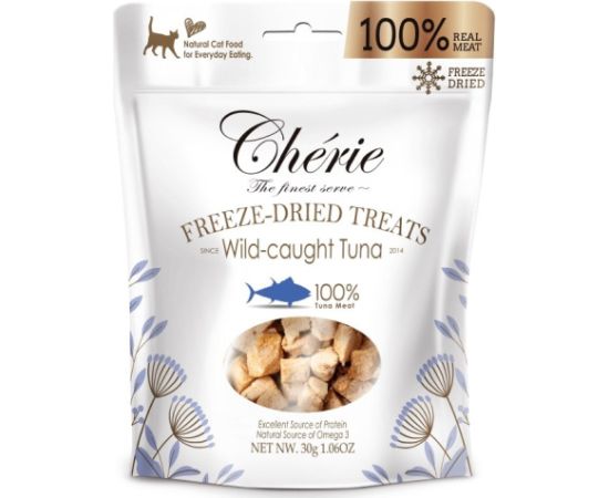 CHERIE Freeze-dried wild tuna chunks - cat treats - 30g