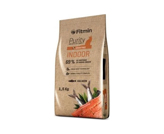 FITMIN Purity Indoor cats dry food 1.5 kg Adult