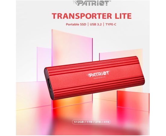 Patriot Memory Transporter Lite 2 TB USB Type-C 3.2 Gen 2 (3.1 Gen 2) Red