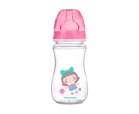 CANPOL BABIES bottle wide neck 240ml EasyStart colorful animals 35/206