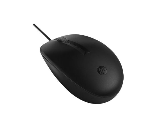 HP 125 USB Wired Mouse, Sanitizable - Black   265A9UT