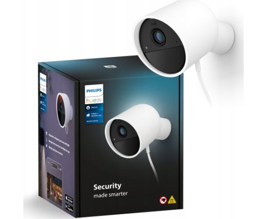 Kamera IP Philips Hue | Secure Wired Camera | Bullet | IP65 | White