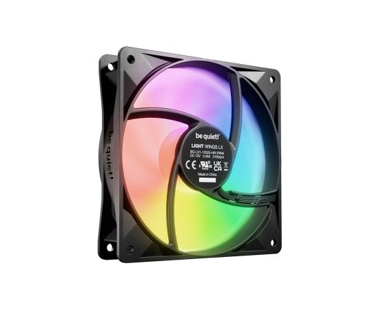 be quiet! LIGHT WINGS LX 120mm PWM High Speed 3-Pack Black Computer case Fan 12 cm 3 pc(s)