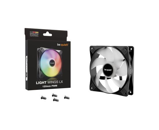 be quiet! LIGHT WINGS LX 120mm PWM Computer case Fan 12 cm Black 1 pc(s)