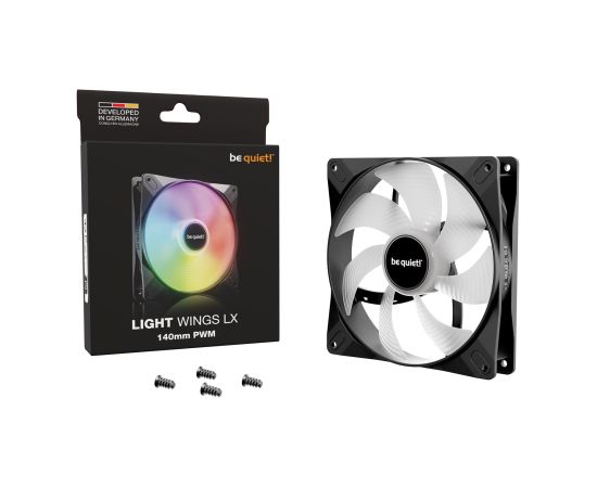 be quiet! LIGHT WINGS LX 140mm PWM Computer case Fan 14 cm Black 1 pc(s)