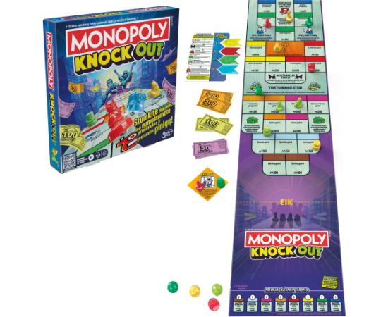 MONOPOLY Galda spēle Knockout (lietuviešu valodā)