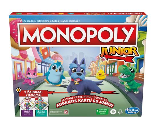 MONOPOLY Настольная игра Junior 2 Games In 1, (на литовском языке)