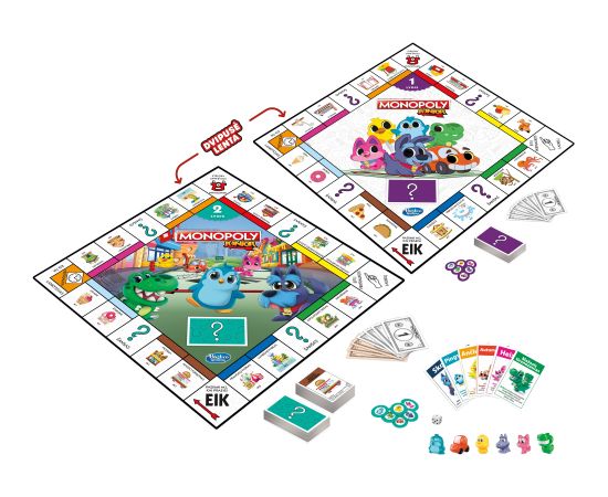 MONOPOLY Настольная игра Junior 2 Games In 1, (на литовском языке)