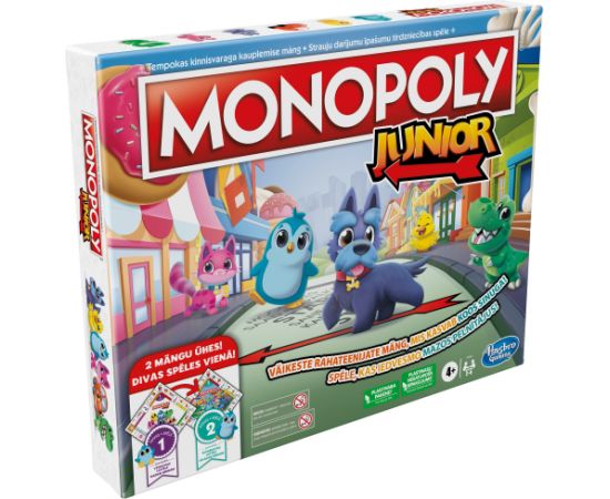 MONOPOLY Настольная игра Junior 2 в 1 (на эстонском и лат. языке)