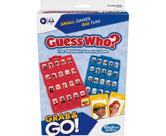 Hasbro Ceļojumu spēle Guess Who Grab&Go