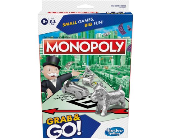 MONOPOLY Ceļojumu spēle „Grab&Go”