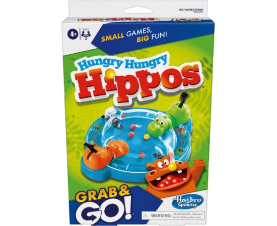 Hasbro Ceļojumu spēle Hungry Hungry Hippos Grab&Go