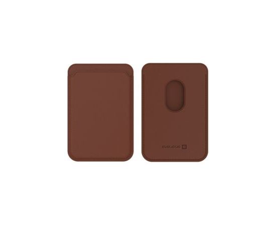 Evelatus Universal  iPhone Genuine leather wallet with MagSafe Brown