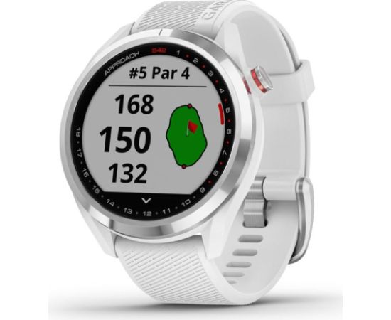 Garmin Approach S42 Часы Для Гольфа, Stainless Steel/White