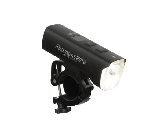 Author Head light PROXIMA 1500 lm / HB 22-38 mm USB Alloy  (black)