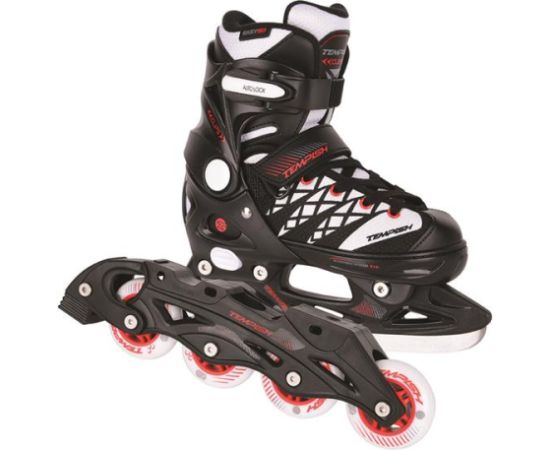 Tempish Clips Duo Adjustable Ice/Inline Skates Size 29-32