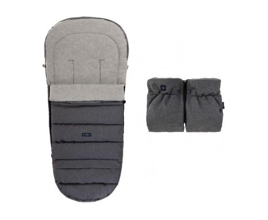 Womar Guļammaiss+mufta iGROW 4.0 Grey Wool Premium Melange Grey [Akcija]