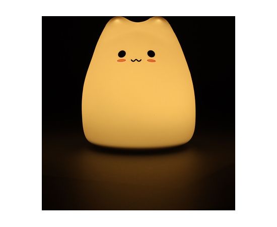 Silikona nakts lampa CAT (RGB) KX4597 [A]