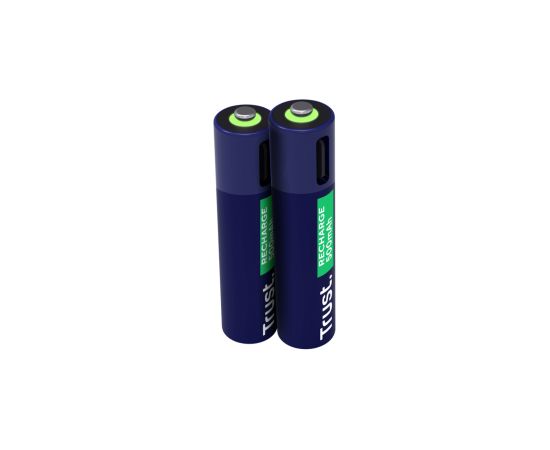 Baterijas Trust USB-C Rechargeable AAA Batteries 2pack