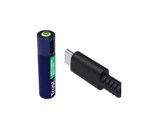 Baterijas Trust USB-C Rechargeable AAA Batteries 2pack