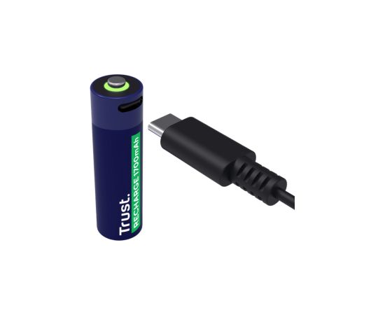 Baterijas Trust USB-C Rechargeable AA Batteries 2pack