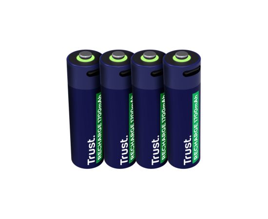 Baterijas Trust USB-C Rechargeable AA Batteries