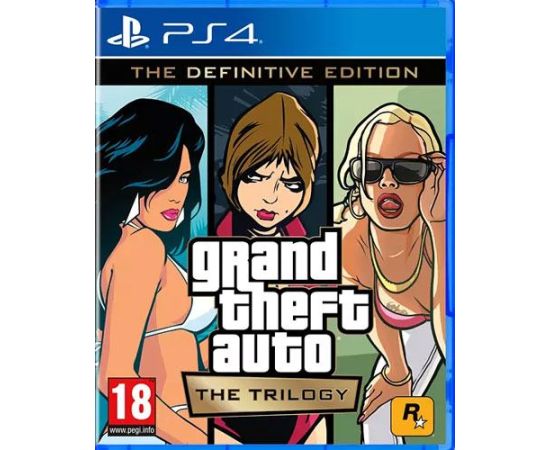 Rockstar PS4 GTA Grand Theft Auto The Trilogy The Definitive Edition Playstation 4 video spēle