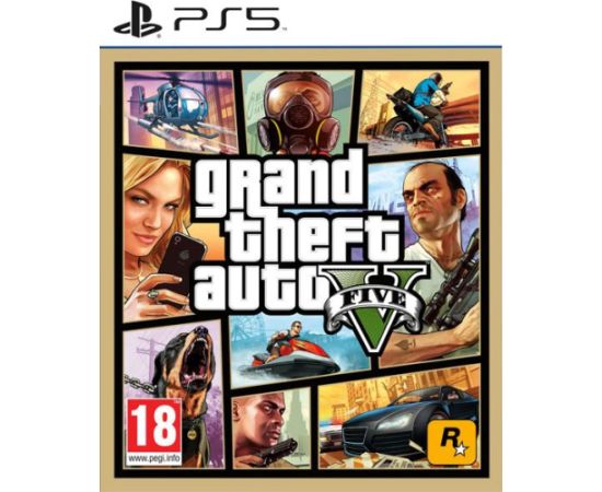 Rockstar PS5 GTA Grand Theft Auto V (5) Playstation 5 (PS5) video spēle