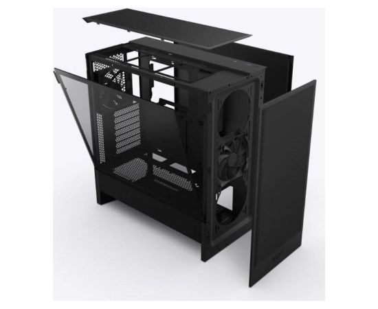 Case NZXT H5 FLOW RGB 2024 MidiTower Case product features Transparent panel Not included ATX EATX MicroATX MiniITX Colour Black CC-H52FB-R1