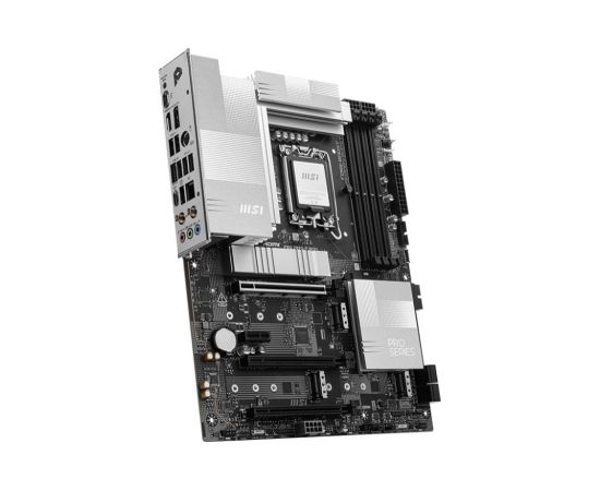 Mainboard MSI Intel Z890 LGA1851 ATX Memory DDR5 Memory slots 4 1xPCI-Express 4.0 1x 2xPCI-Express 4.0 4x	 1xPCI-Express 5.0 16x 4xM.2 1xHDMI 1xDisplayPort 4xUSB 2.0 3xUSB 3.2 1xUSB-C 1xUSB-C w/Thunderbolt 1xPS/2 1xRJ45 3xAudio port PROZ890-PWIFI