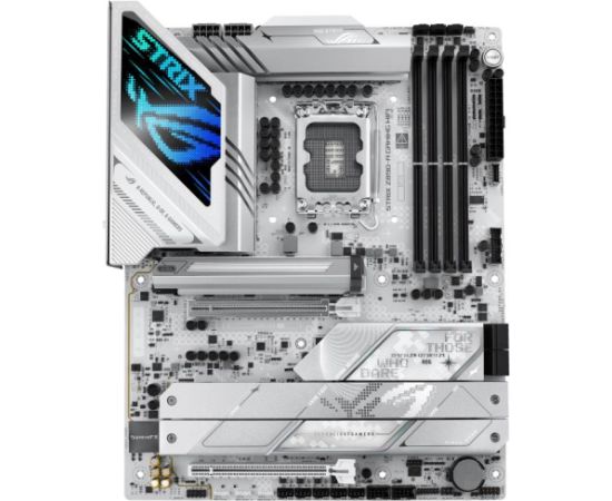 Mainboard ASUS Intel Z890 LGA1851 ATX Memory DDR5 Memory slots 4 1xPCI-Express 4.0 16x 1xPCI-Express 5.0 16x 5xM.2 1xHDMI 1xDisplayPort 1xAudio-In 1xAudio-Out 2xUSB 3.0 5xUSB 3.1 1xUSB-C 2xUSB-C w/Thunderbolt 1xOptical S/PDIF 1xRJ45 ROGSTRIXZ890-AGAMWIFI