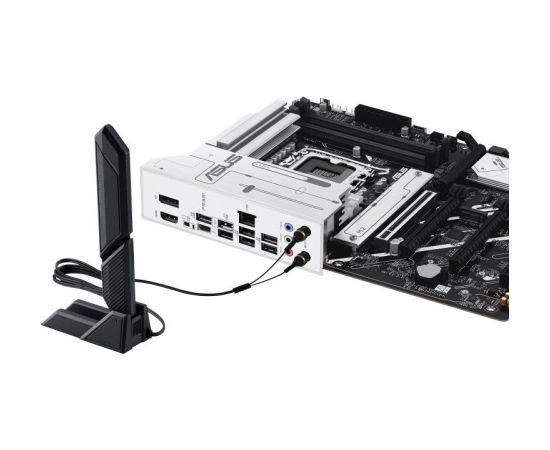 Mainboard ASUS Intel Z890 LGA1851 ATX Memory DDR5 Memory slots 4 3xPCI-Express 4.0 16x 1xPCI-Express 5.0 16x 4xM.2 1xHDMI 1xDisplayPort 1xAudio-In 1xAudio-Out 1xMicrophone 4xUSB 2.0 2xUSB 3.0 1xUSB 3.1 1xUSB-C w/Thunderbolt 1xRJ45 PRIMEZ890-PWIFI