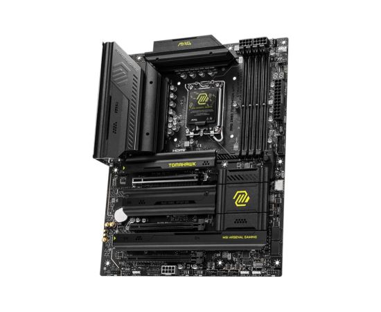 Mainboard MSI Intel Z890 LGA1851 ATX Memory DDR5 Memory slots 4 2xPCI-Express 4.0 4x	 1xPCI-Express 5.0 16x 4xM.2 1xHDMI 4xUSB 2.0 3xUSB 3.2 1xUSB-C 2xUSB-C w/Thunderbolt 1xOptical S/PDIF 1xRJ45 2xAudio port MAGZ890TOMAHAWKWIFI