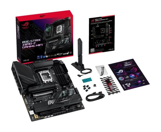 Mainboard ASUS Intel Z890 LGA1851 ATX Memory DDR5 Memory slots 4 1xPCI-Express 4.0 16x 1xPCI-Express 5.0 16x 5xM.2 1xHDMI 1xDisplayPort 1xAudio-In 1xAudio-Out 2xUSB 2.0 4xUSB 3.0 4xUSB 3.1 2xUSB-C 2xUSB-C w/Thunderbolt 1xOptical S/PDIF 1xRJ45 ROGSTRIXZ890