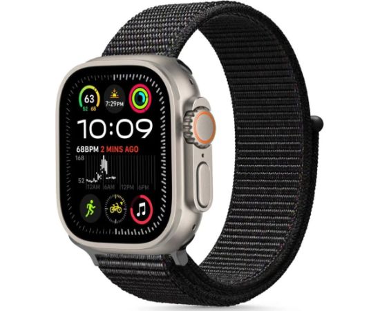 Tech-Protect watch strap Nylon Apple Watch 44/45/46/49mm, black