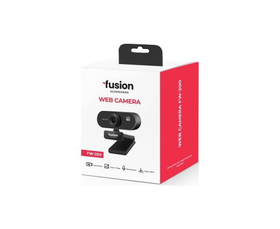 Fusion FW-200 WEB-камера USB 2.0 | 2160p | HD микрофон| черный