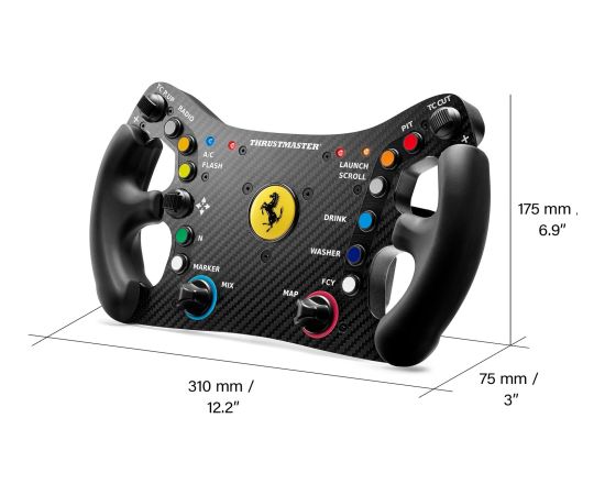 Thrustmaster Ferrari 488 GT3 Wheel Add-On, replacement steering wheel (black)