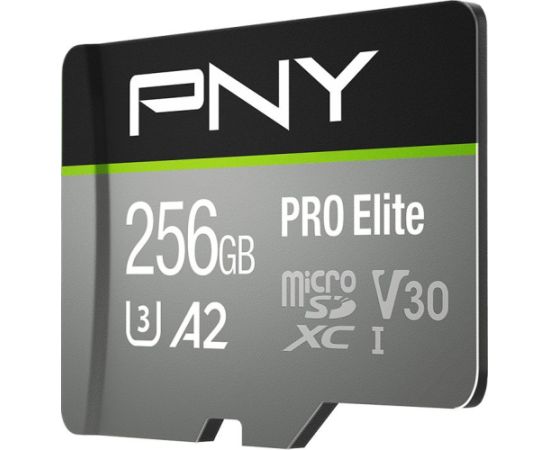 Pny Technologies PNY PRO Elite MicroSDXC 256 GB Class 10 UHS-I/U3 A2 V30 (P-SDU256V32100PRO-GE)