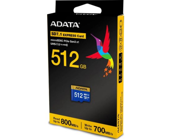 A-data ADATA Premier Extreme SD7.1 MicroSDXC 512 GB Class 10 UHS-I/U3 V30 (UD512GEX3L1-C)