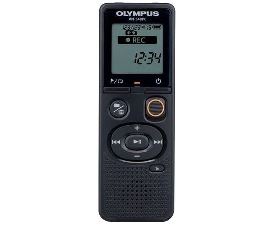 Diktafons Olympus | Digital Voice Recorder (OM Branded) | VN-540PC | Black | Segment display 1.39' | WMA