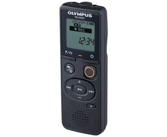 Diktafons Olympus | Digital Voice Recorder (OM Branded) | VN-540PC | Black | Segment display 1.39' | WMA