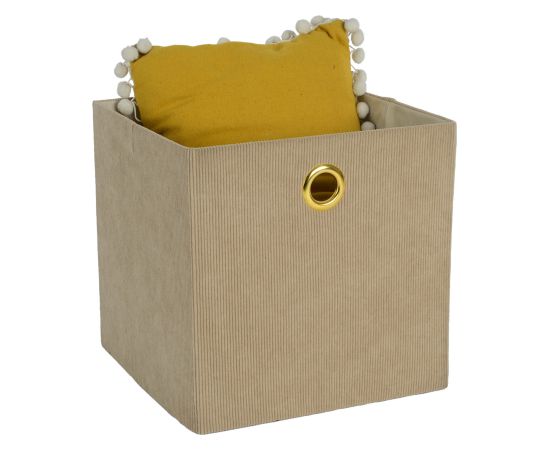 Basket LIDO LEO 30x30xH30cm, beige