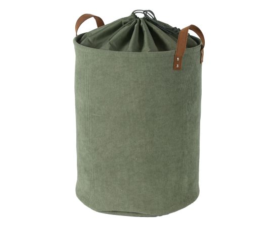 Laundry basket LIDO LEO D38xH48cm, green