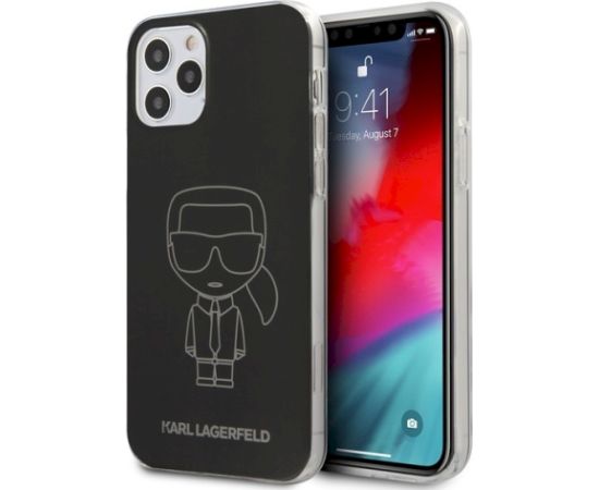 Karl Lagerfeld KLHCP12MPCUMIKBK Iconic Outline Чехол для Apple iPhone 12 | 12 Pro Черный