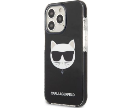 Karl Lagerfeld TPE Choupette Head Case for iPhone 13 Pro Black