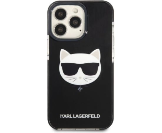 Karl Lagerfeld TPE Choupette Head Case for iPhone 13 Pro Black